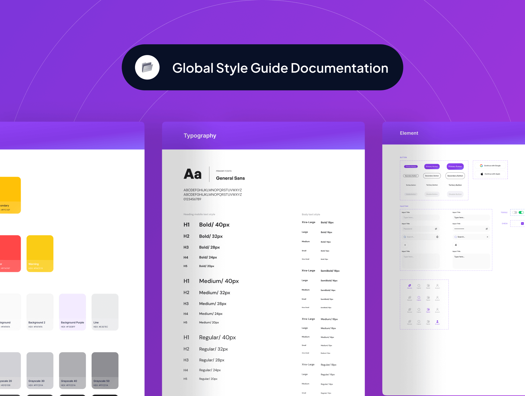 35个播客音频主题移动APP UI界面素材包