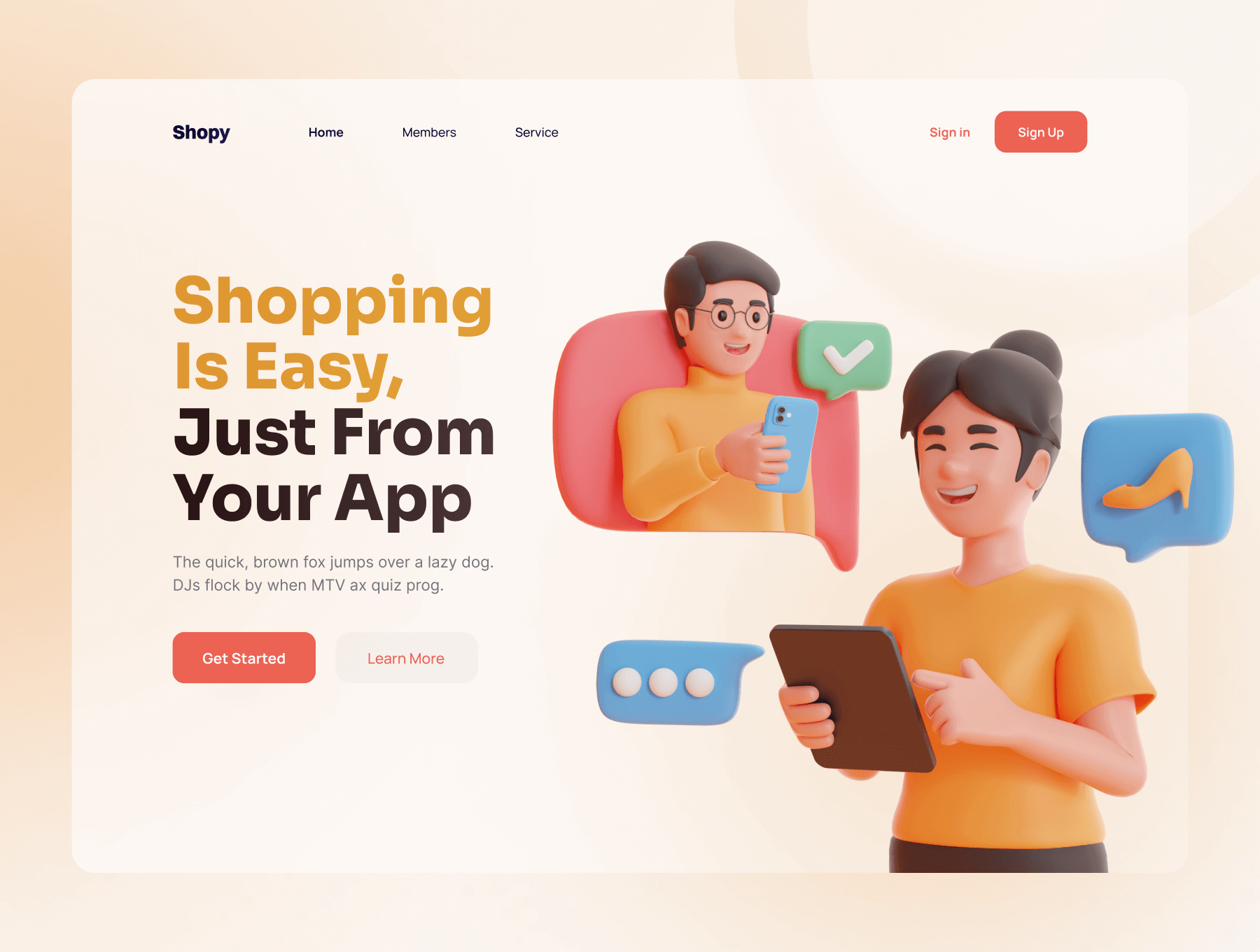 10个电子商务人物和元素3D模型素材包