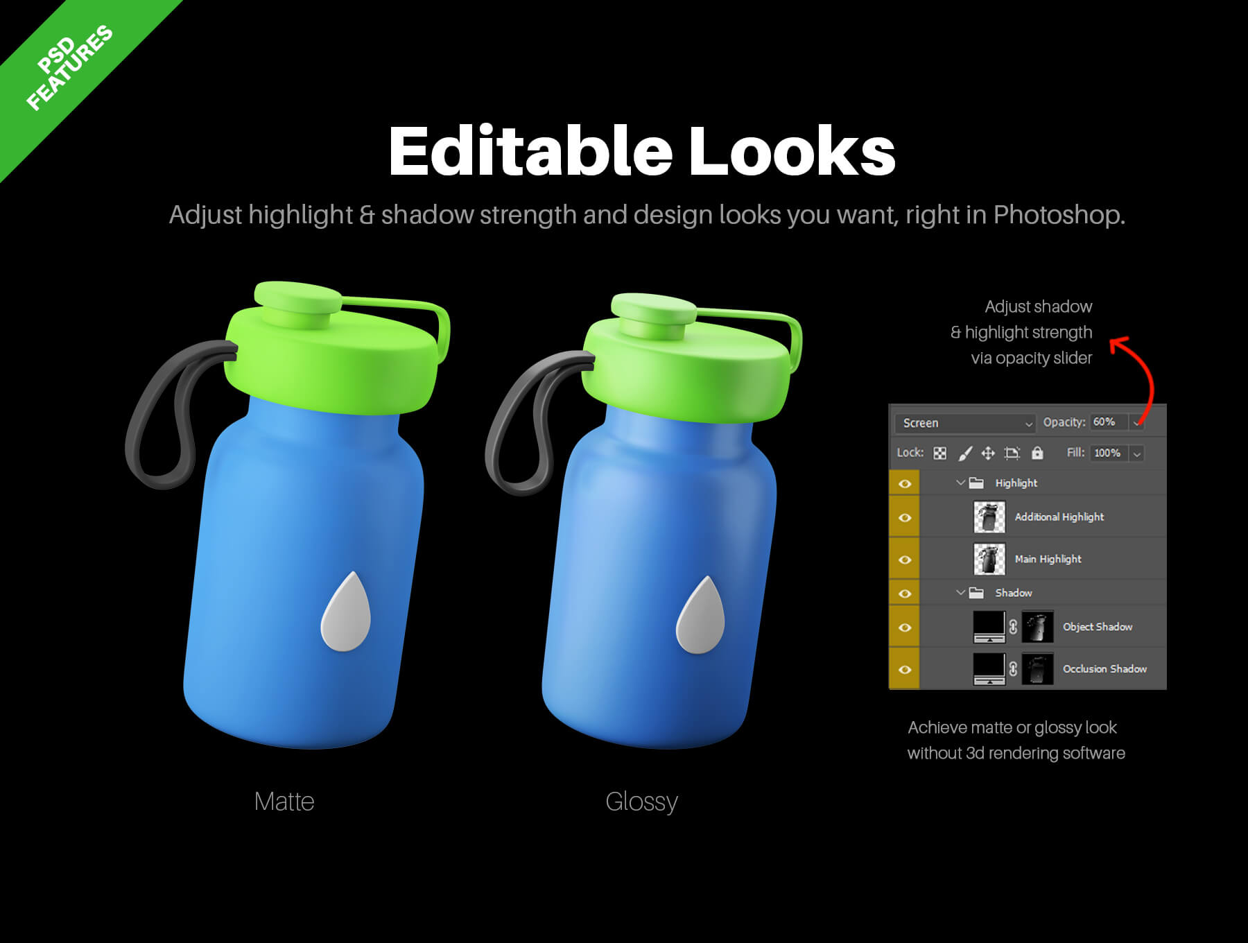 20个健身减脂减肥食品主题3D图标模型素材包