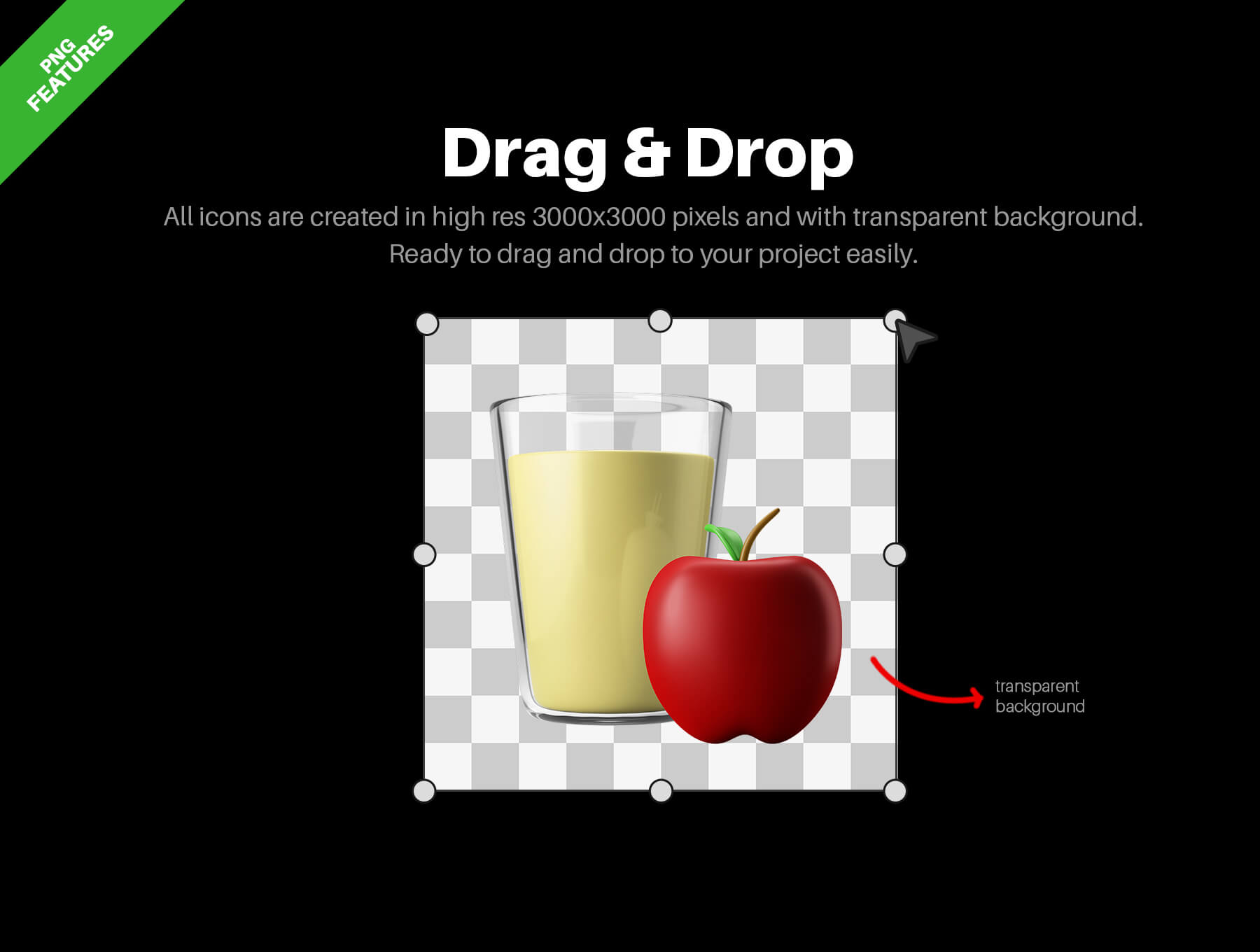 20个健身减脂减肥食品主题3D图标模型素材包