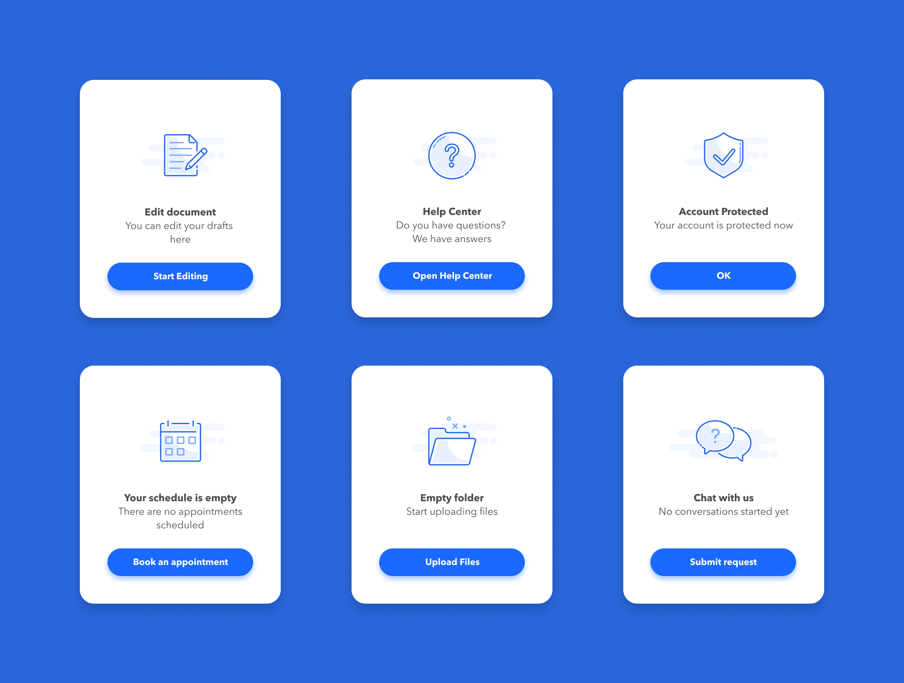 32个可用于移动端和网页项目的空状态图标素材包，UI设计师必看