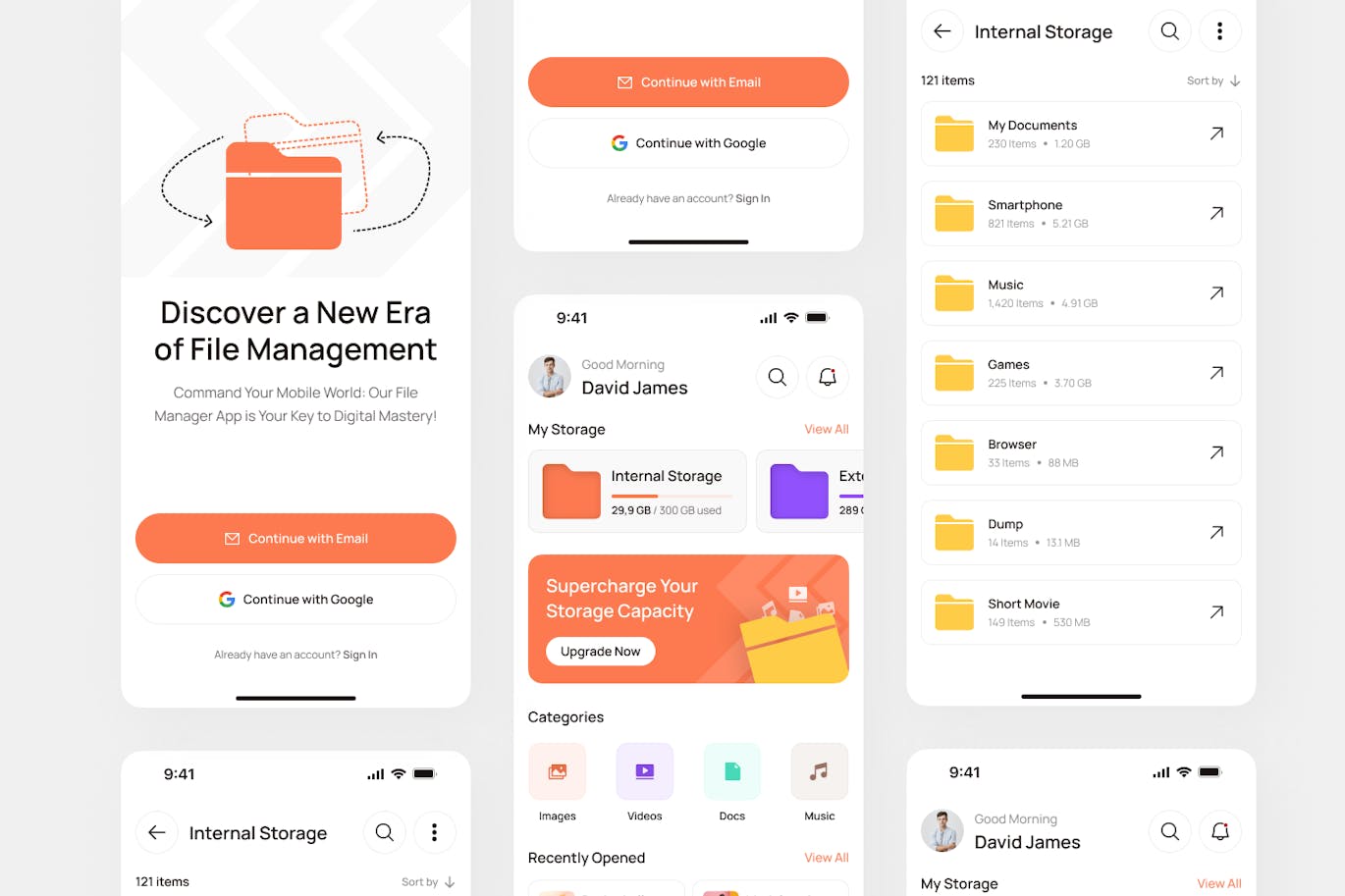 文件管理器移动APP UI KIT素材包-2 文件管理器移动APP UI KIT素材包