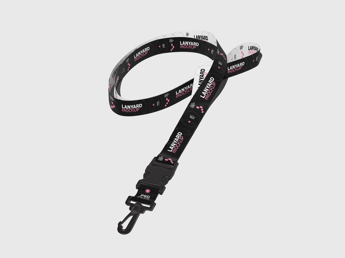 设计高级的工牌挂绳PSD样机素材包-2 设计高级的工牌挂绳PSD样机素材包