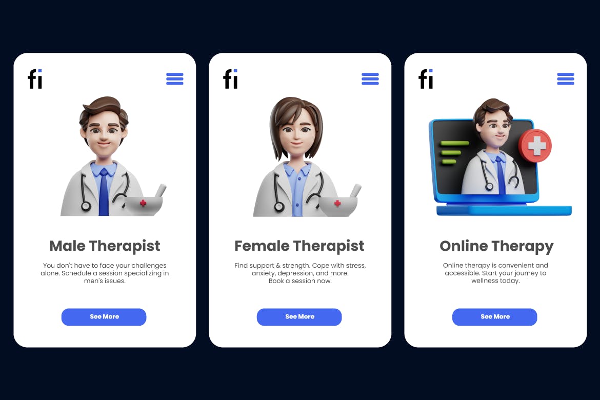 医生医疗康复保健主题3D图标素材包-8 医生医疗康复保健主题3D图标素材包