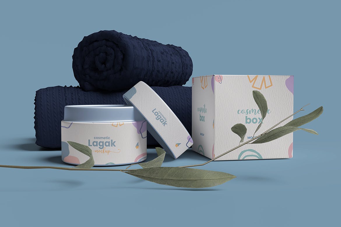 化妆品包装PSD样机素材包