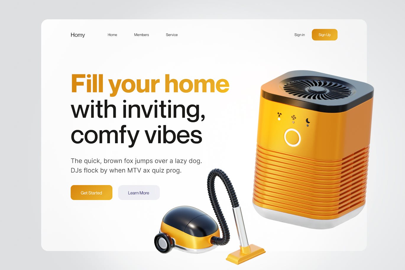 3D金属质感清洁电器类图标素材包