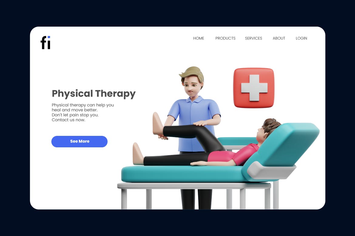 医生医疗康复保健主题3D图标素材包-6 医生医疗康复保健主题3D图标素材包