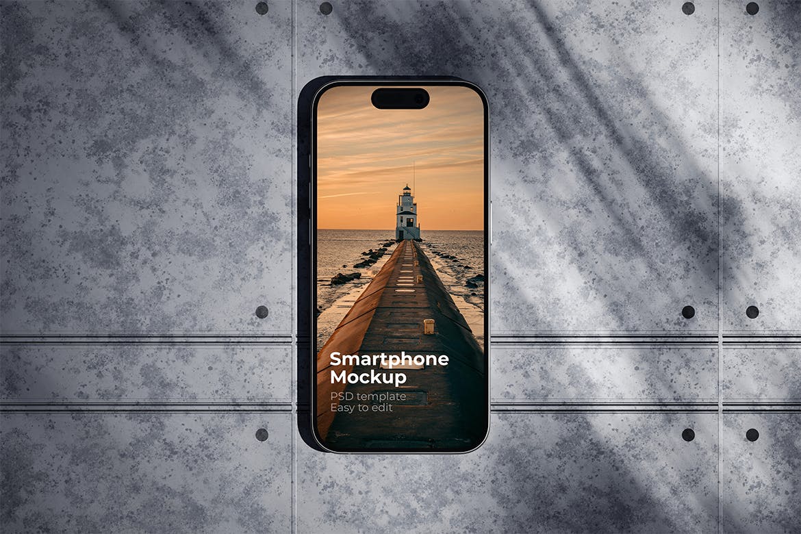 高品质6个场景iPhone 15手机样机PSD素材包