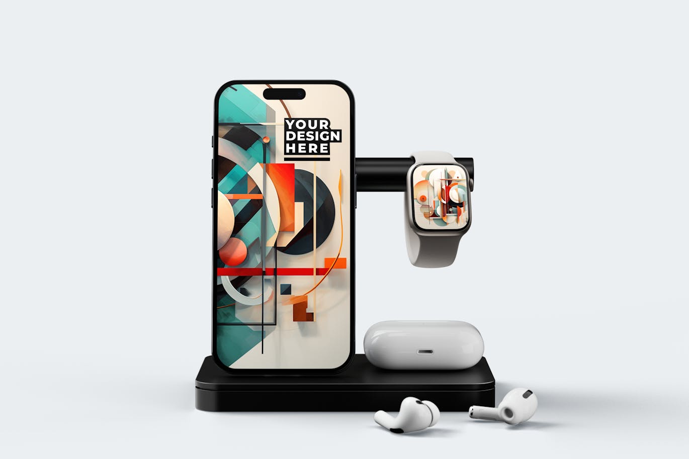 简洁干净的iPhone手机PSD样机素材包