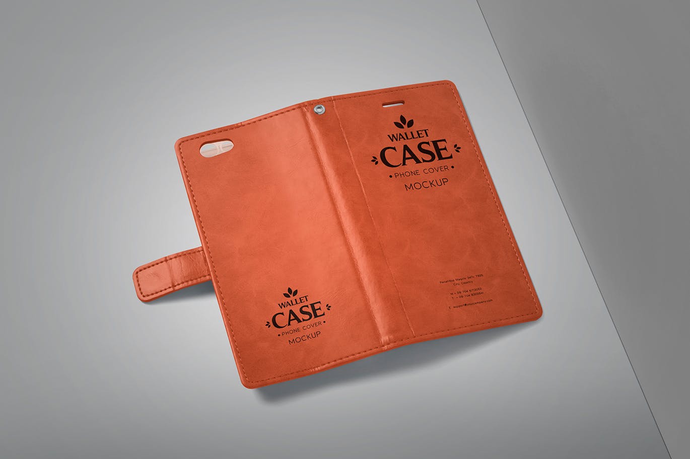 皮质手机壳PSD样机素材包