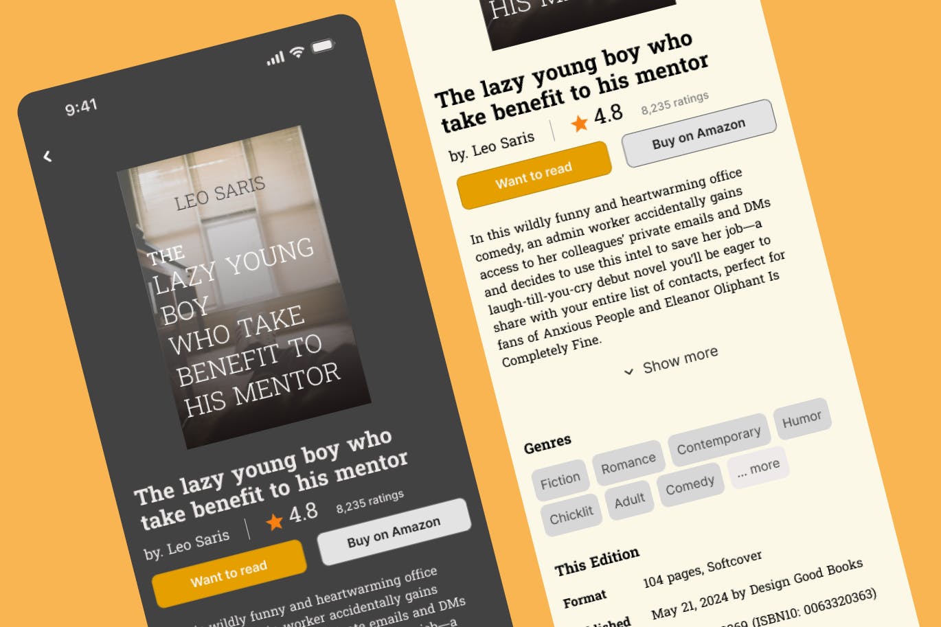 10个设计优雅的书籍阅读移动APP UI KIT素材包