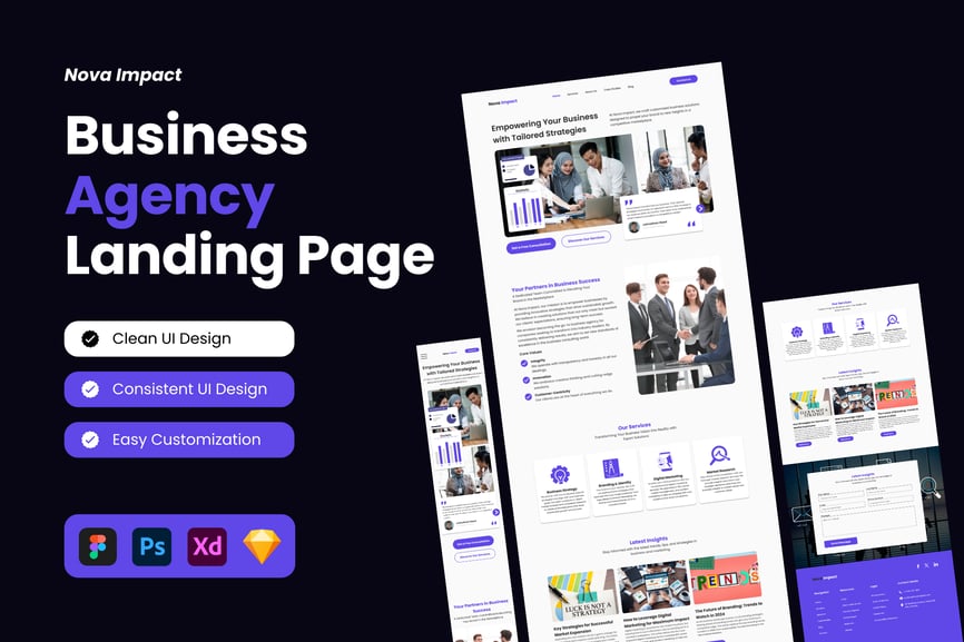 商业机构登录页UI界面素材包