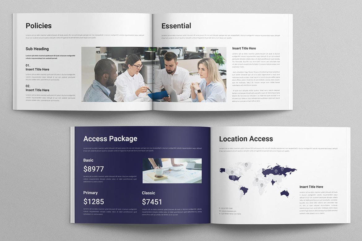 紫色16页会议议程主题VI画册模版素材包-3 紫色16页会议议程主题VI画册模版素材包