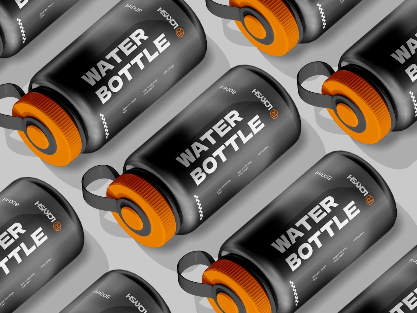 拥有超强质感的水瓶PSD样机素材包-4 拥有超强质感的水瓶PSD样机素材包