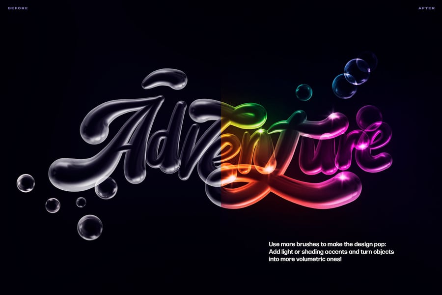 肥皂泡Procreate笔刷素材包-5 肥皂泡Procreate笔刷素材包