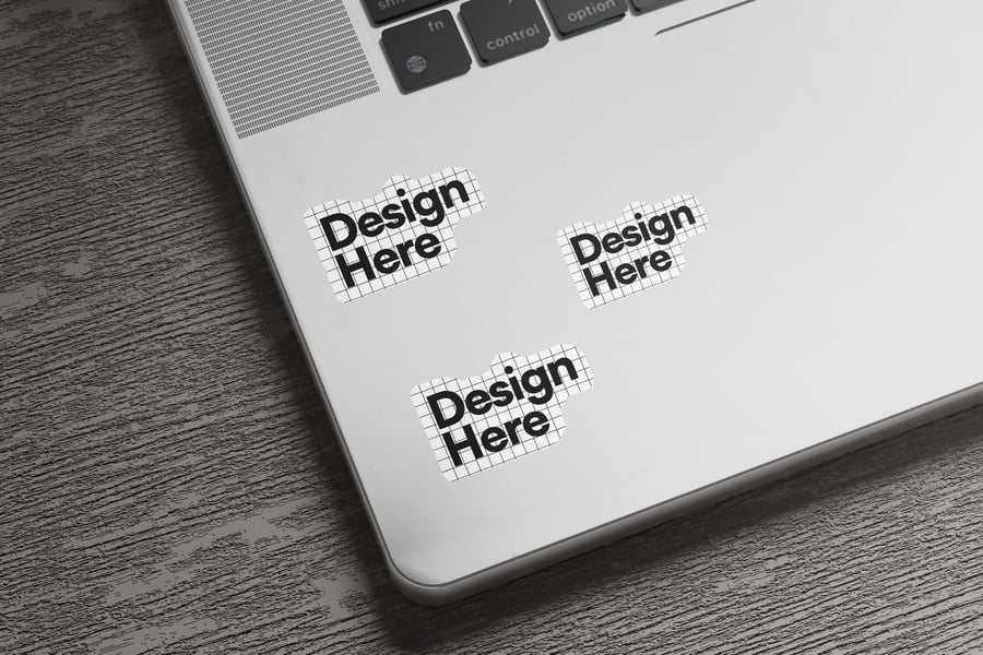 各种风格贴纸样机PSD素材包-2 各种风格贴纸样机PSD素材包