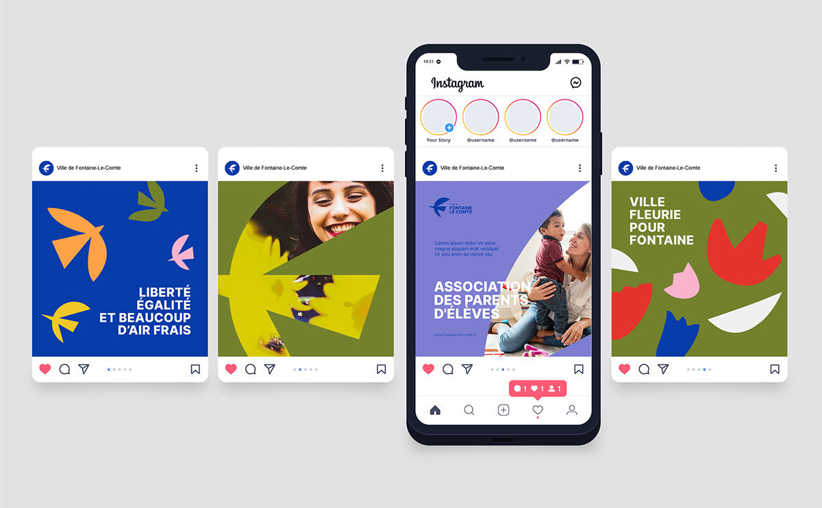 Fontaine-le-Comte城市品牌视觉VI设计