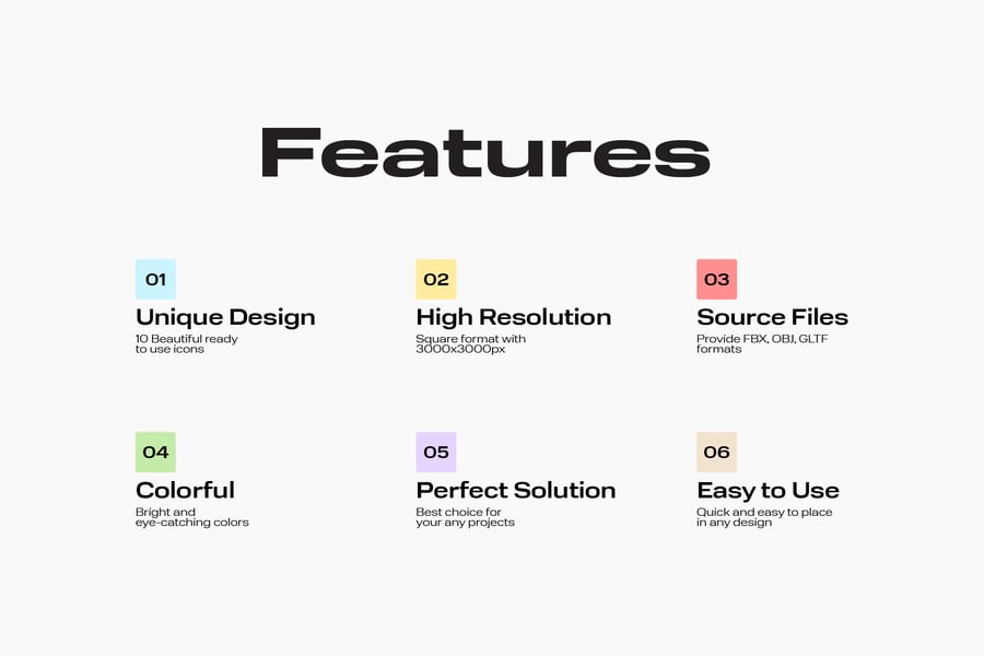 友谊日主题3D图标模型素材包