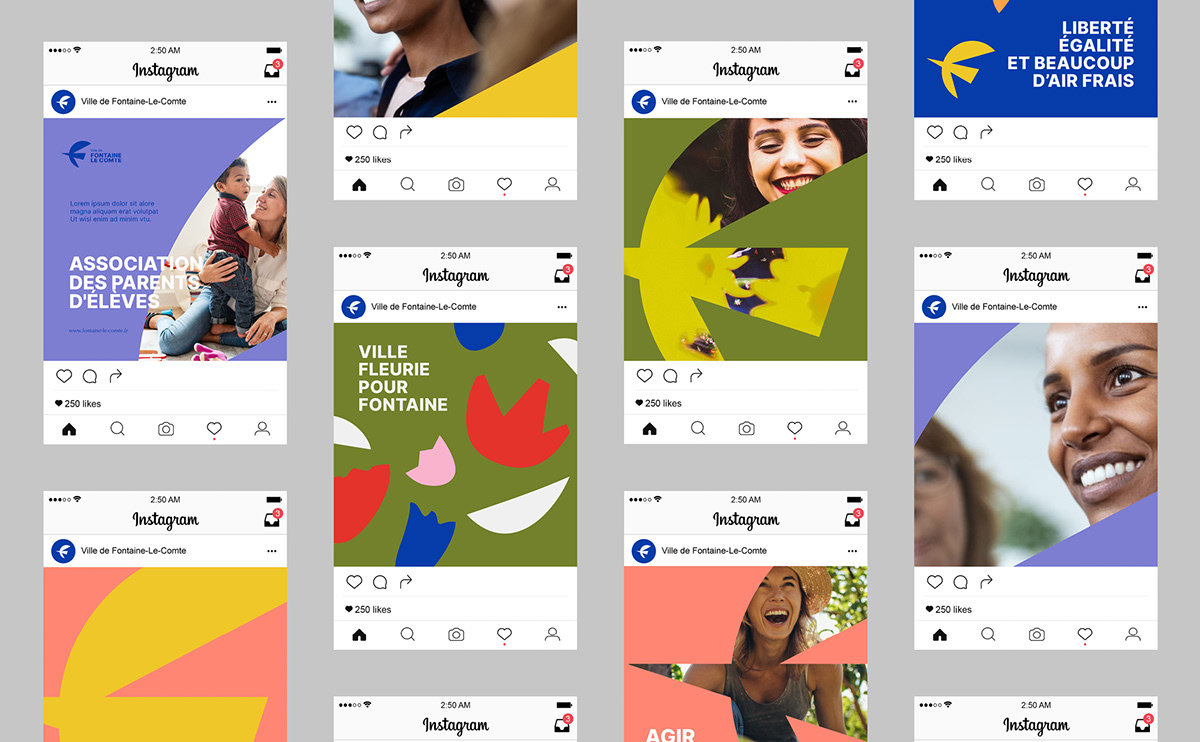 Fontaine-le-Comte城市品牌视觉VI设计