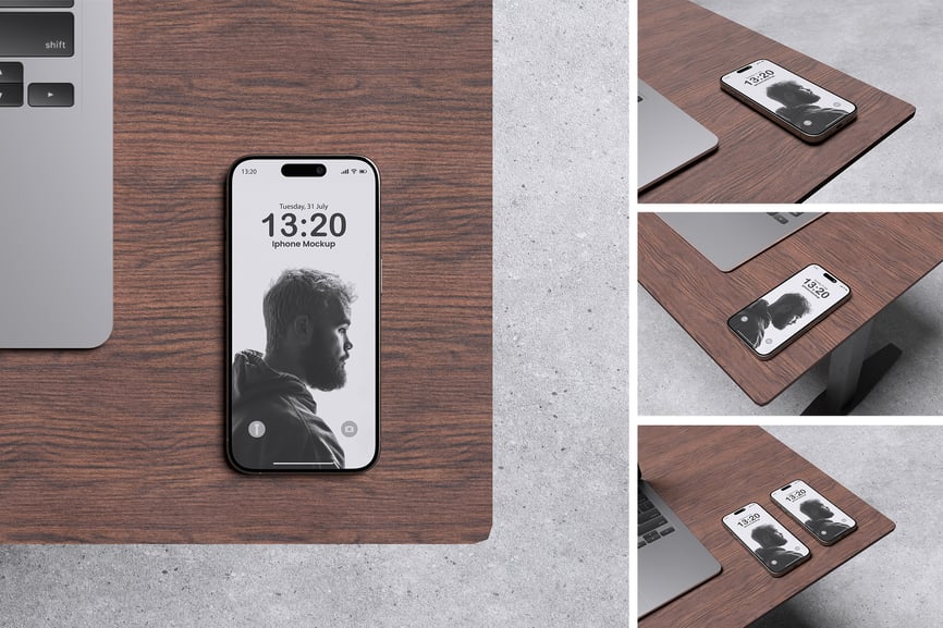 Iphone手机PSD样机素材