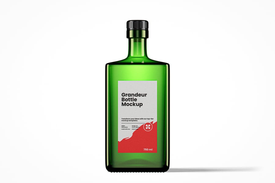 拥有高级光影质感的瓶子PSD样机素材包