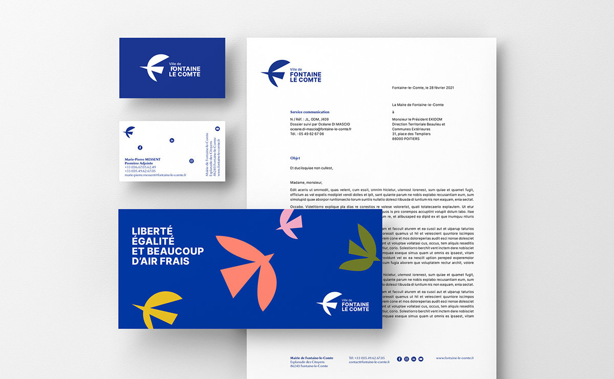 Fontaine-le-Comte城市品牌视觉VI设计