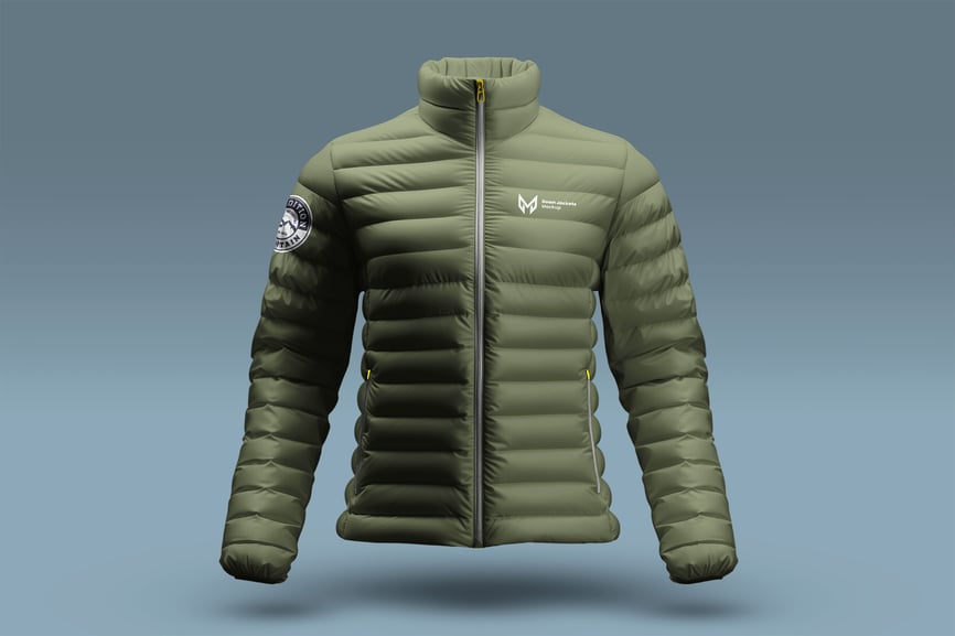 逼真的羽绒服PSD样机素材