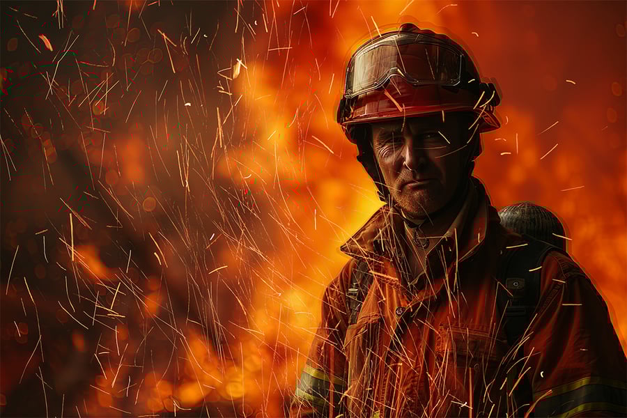 逼真的火花照片效果PSD源文件