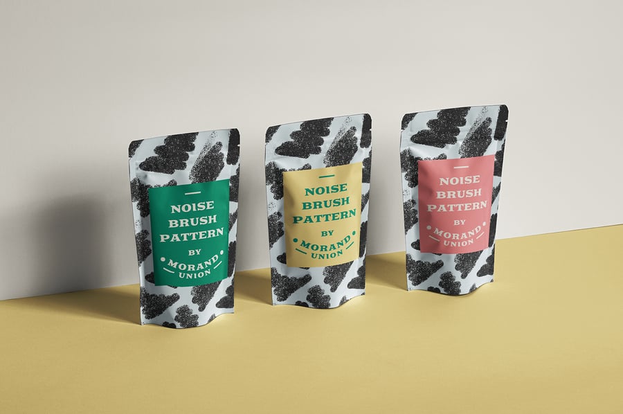 紊乱又有质感的矢量画笔图案素材