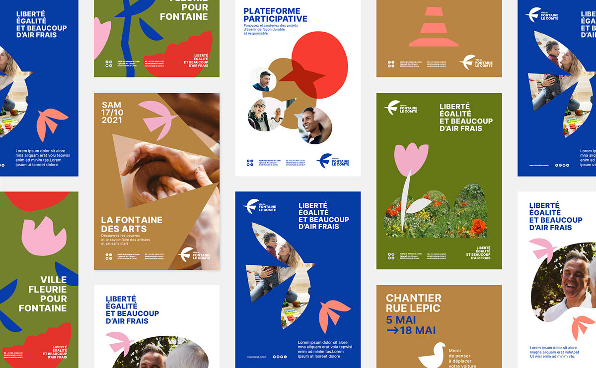 Fontaine-le-Comte城市品牌视觉VI设计