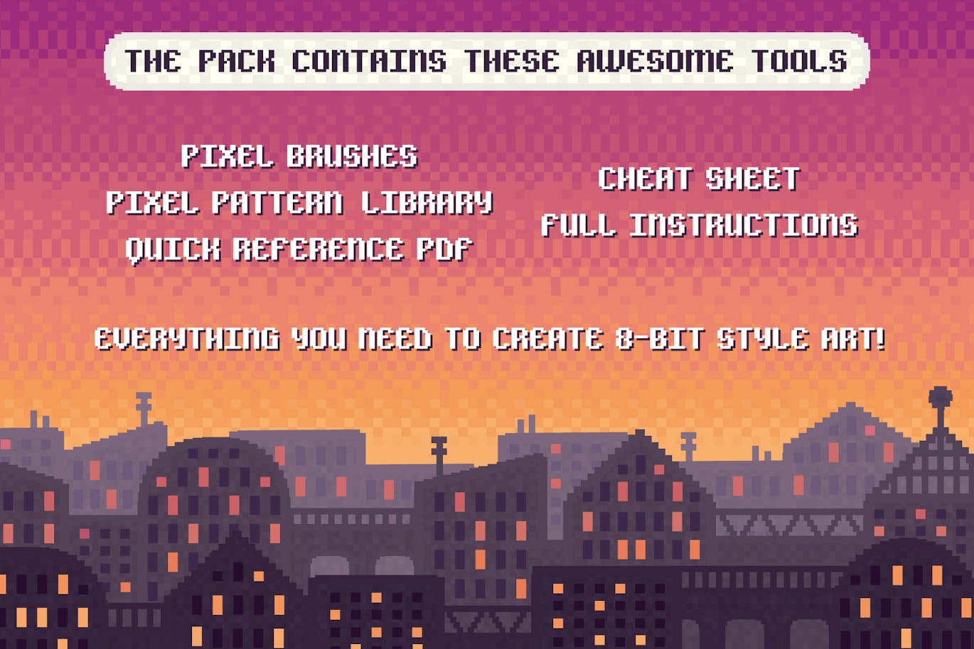 8位灵感艺术和文字工具AI素材包-14 8位灵感艺术和文字工具AI素材包