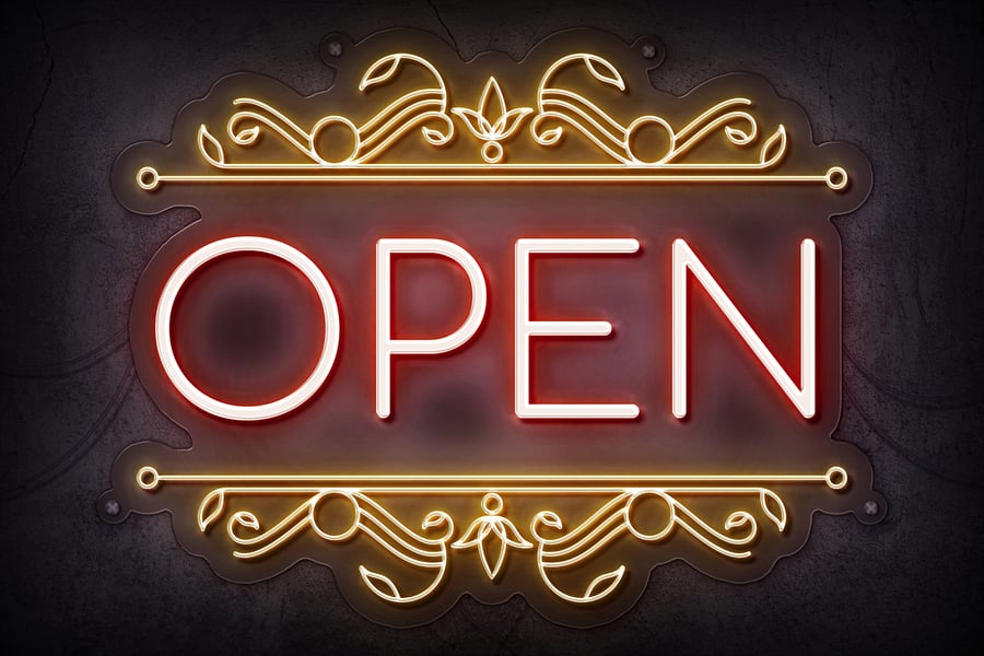 霓虹灯标志PSD样机素材包