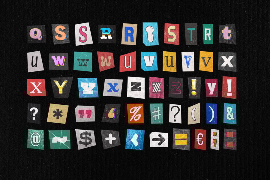 怀旧海报设计字体PSD样式集合