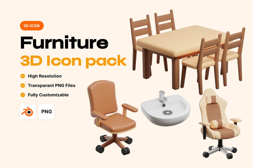 家具主题3D模型素材