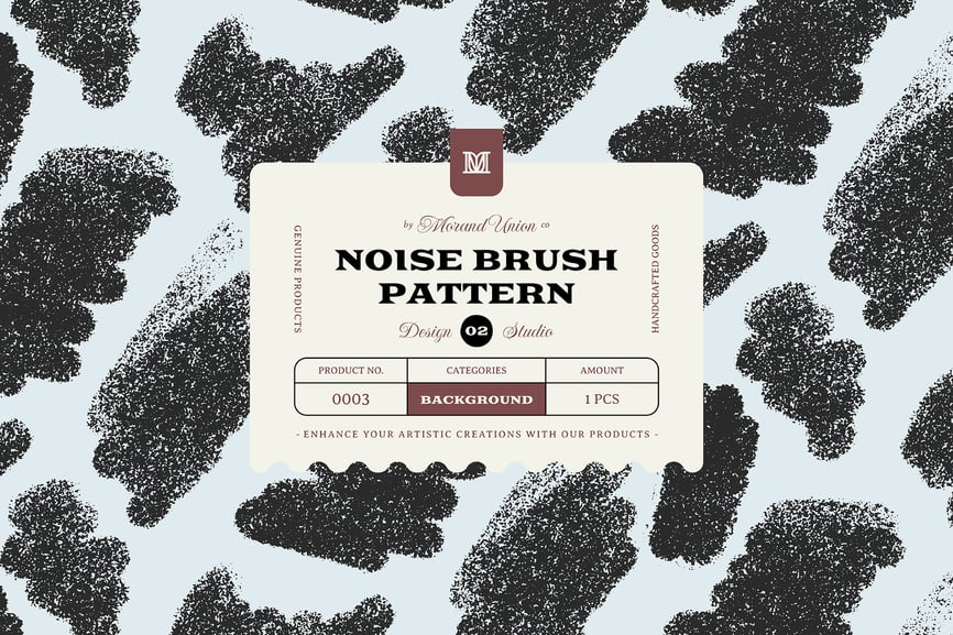 紊乱又有质感的矢量画笔图案素材