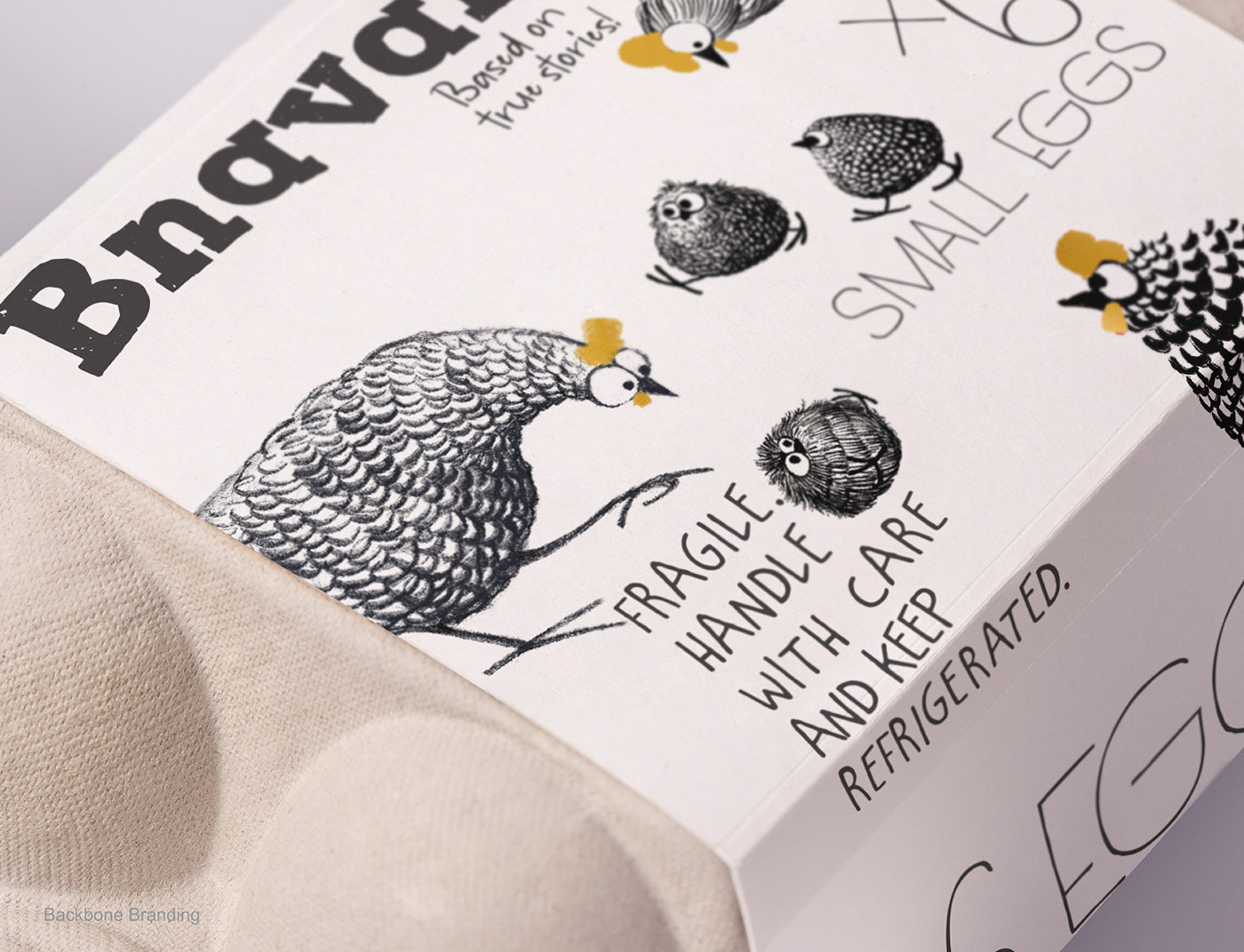 国外包装设计师Bnavan的鸡蛋包装设计