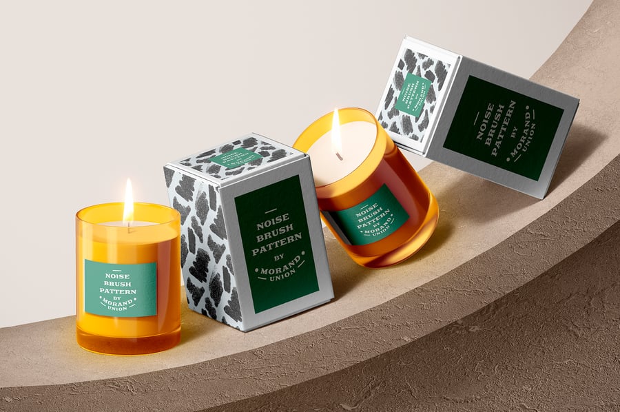 紊乱又有质感的矢量画笔图案素材