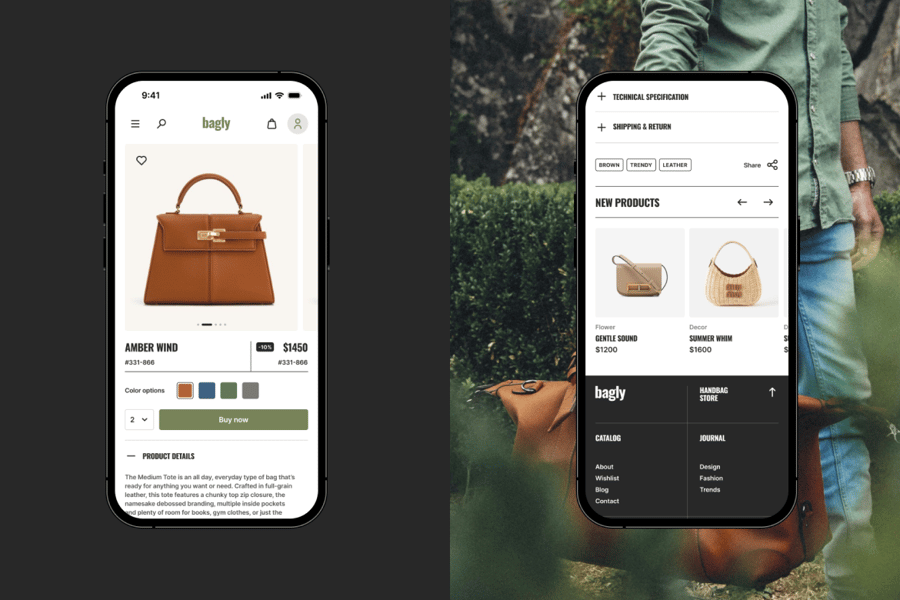 网上售卖手袋应用主题APP UI KIT组件素材包