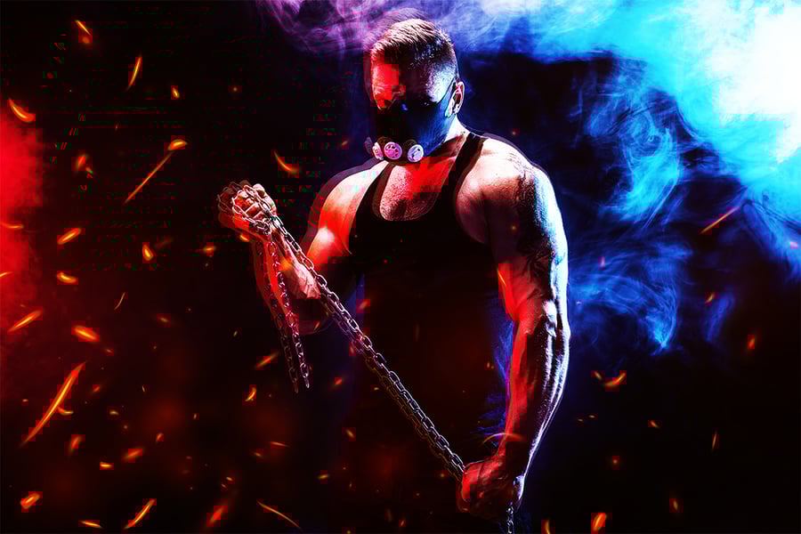 逼真的火花照片效果PSD源文件