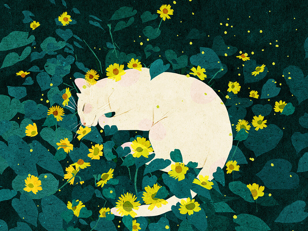 越南插画师Xuan Loc Xuan巨猫插画