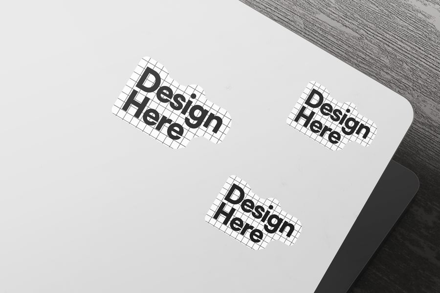 各种风格贴纸样机PSD素材包-6 各种风格贴纸样机PSD素材包