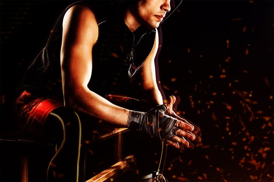 逼真的火花照片效果PSD源文件