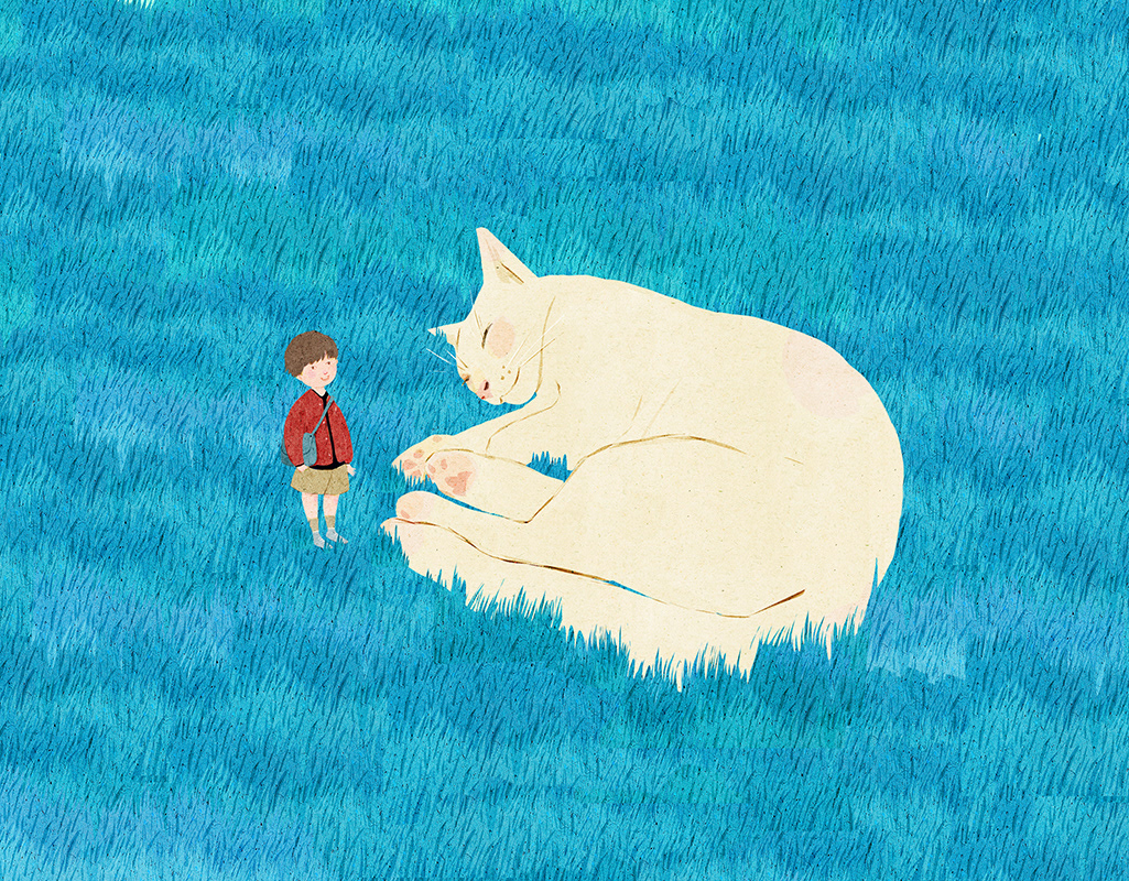 越南插画师Xuan Loc Xuan巨猫插画