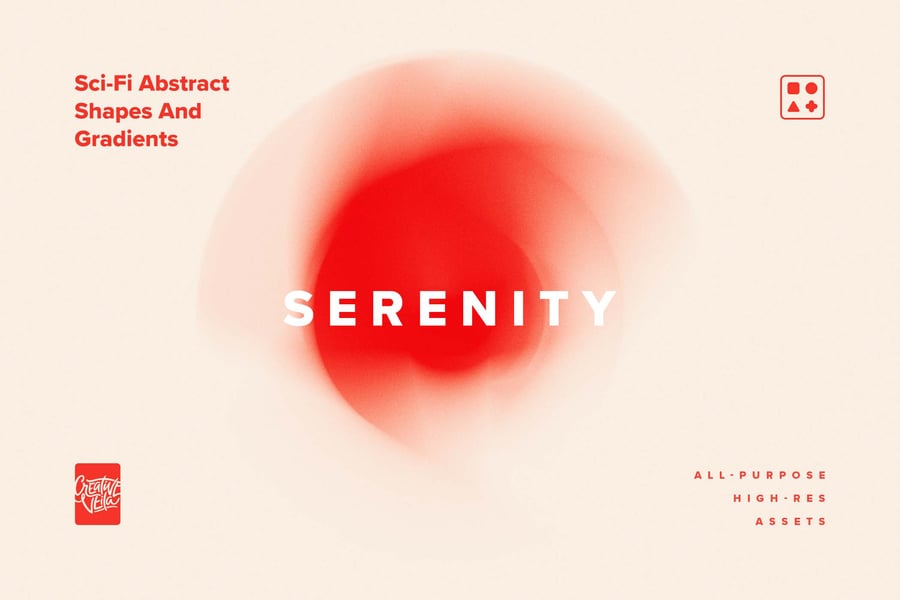 22个抽象的科幻形状和渐变背景素材包