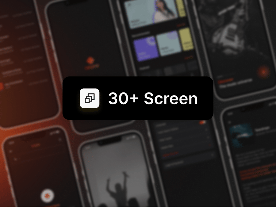 音乐流媒体应用 APP UI KIT