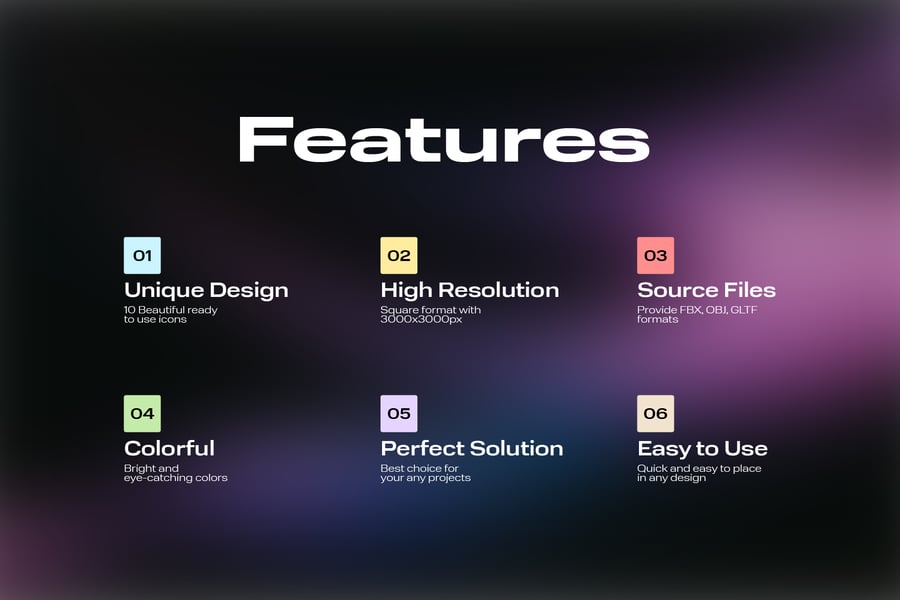黄黑配色播客主题3D图标素材包