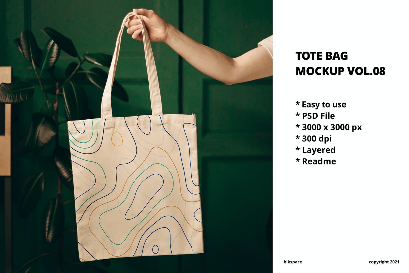 手拿手提袋PSD样机素材包