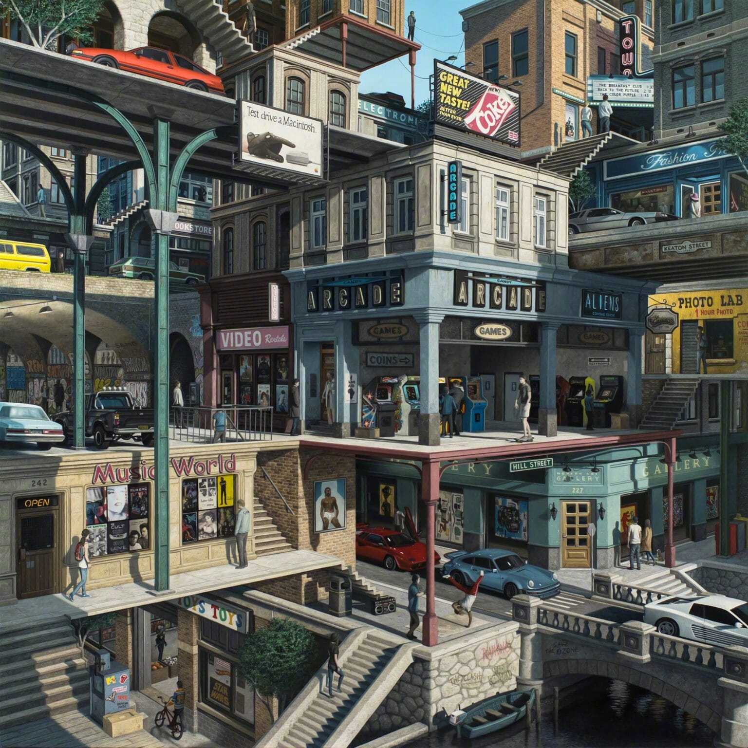 Jeff Bartels的超现实主义绘画作品