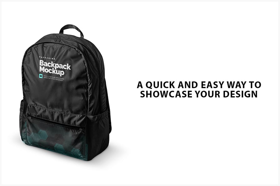 逼真自然的背包PSD样机素材包