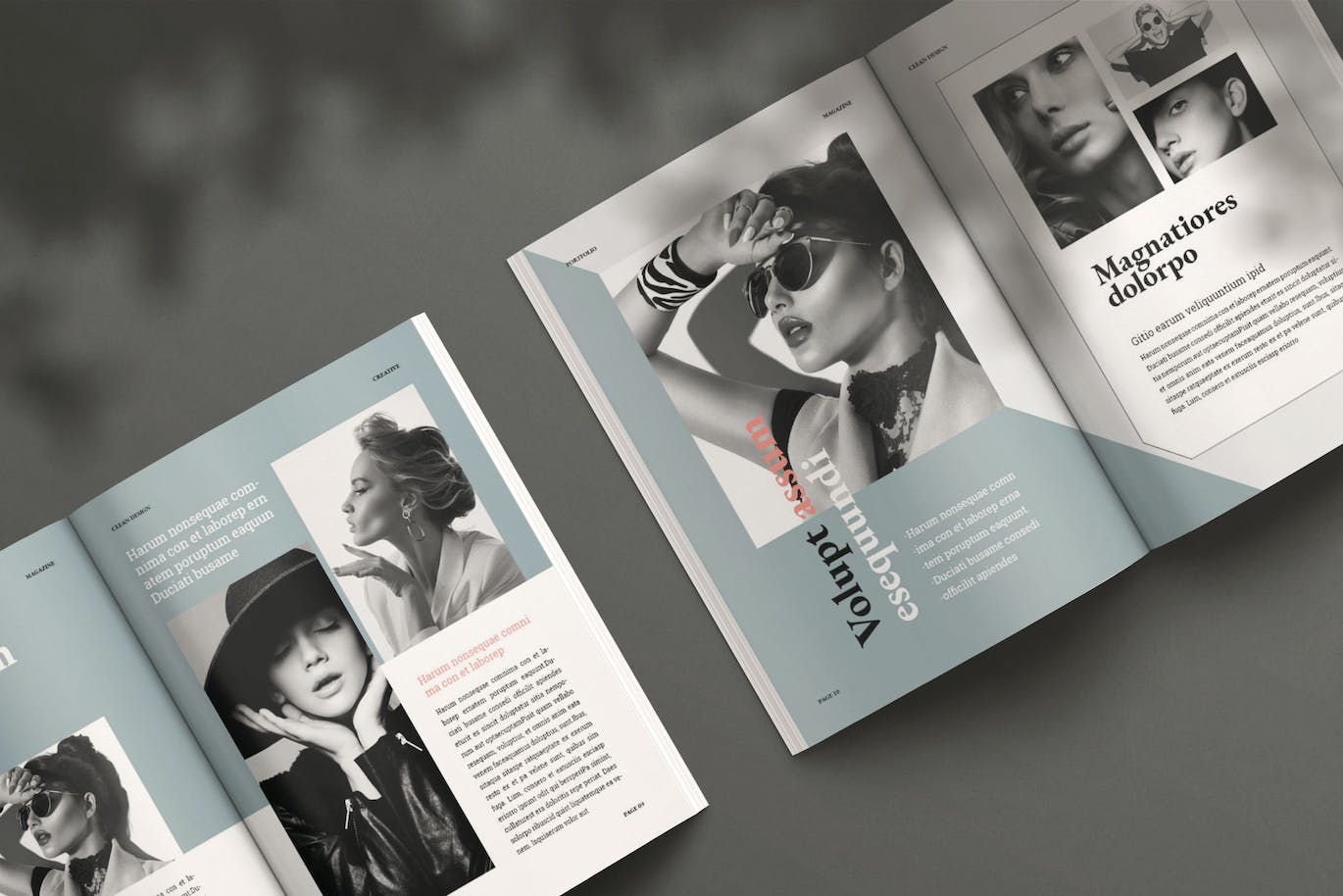 现代简洁风格作品集模板素材包-4 现代简洁风格作品集模板素材包